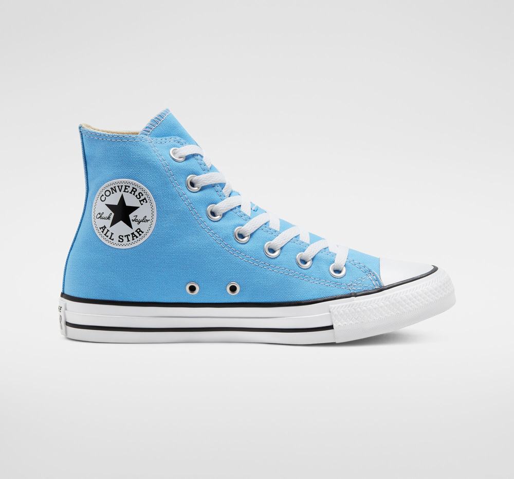 Tenis Converse Chuck Taylor All Star Cano Alto Mulher Azuis 524381PUD